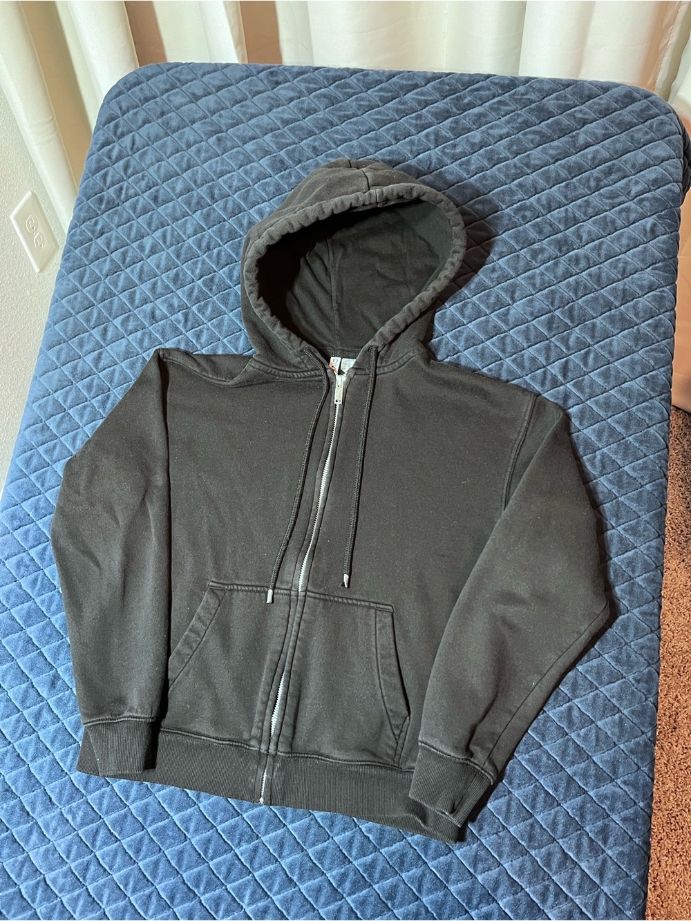 Divided Black Zip-Up Hoodie - Women’s Casual Sweater